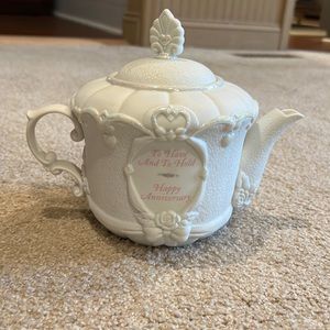 Precious Moments musical  Anniversary teapot